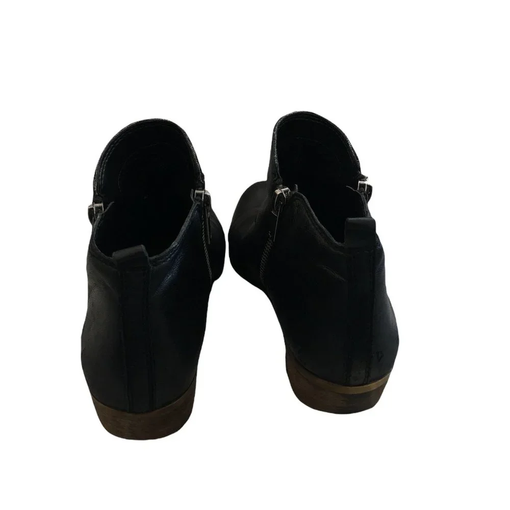 Lucky Brand 9M Black Ankle Zip- Up Booties - Picture 3 of 6